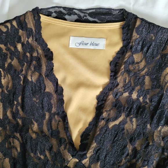 Vintage 90s Lace cocktail dress - Picture 5 of 7